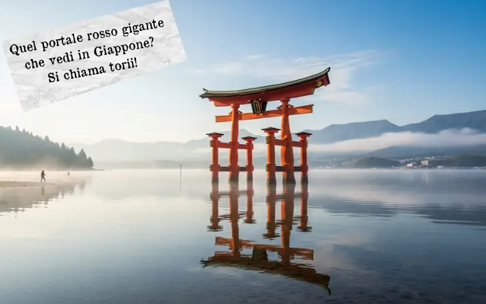 Quel portale rosso gigante che vedi in Giappone si chiama torii